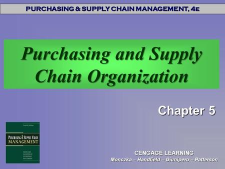 Purchasing and Supply Chain Organization