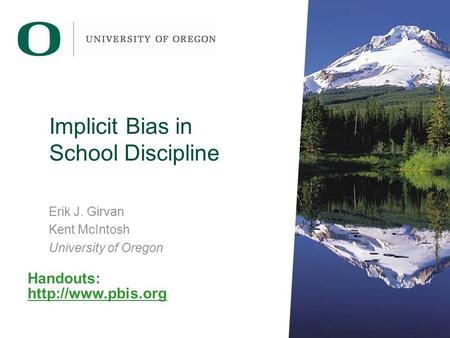Implicit Bias in School Discipline