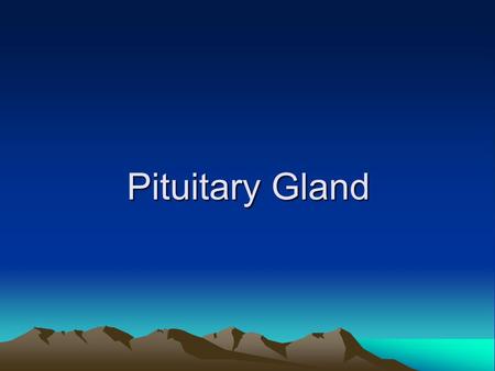 Pituitary Gland. The normal microscopic appearance of the pituitary gland.