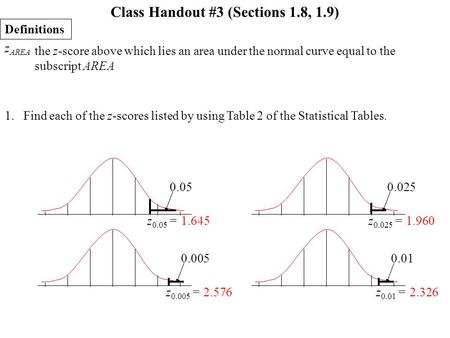 Class Handout #3 (Sections 1.8, 1.9)