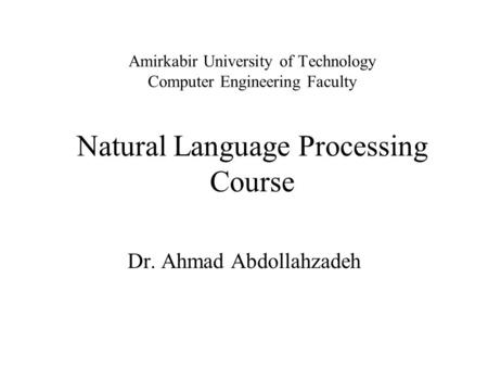 Dr. Ahmad Abdollahzadeh