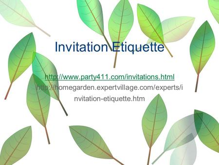 Invitation Etiquette   nvitation-etiquette.htm.