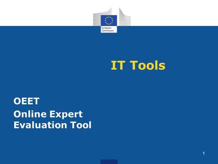 IT Tools OEET Online Expert Evaluation Tool.