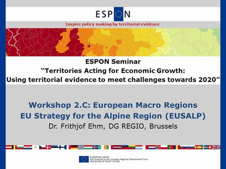 Workshop 2.C: European Macro Regions