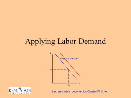 Lectures in Microeconomics-Charles W. Upton Applying Labor Demand.