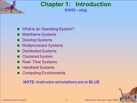 Chapter 1: Introduction 9/4/03 - nmg