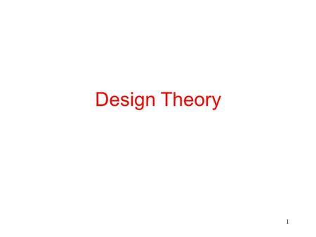 1 Design Theory. 2 Let U be a set of attributes and F be a set of functional dependencies on U. Suppose that X  U is a set of attributes. Definition: