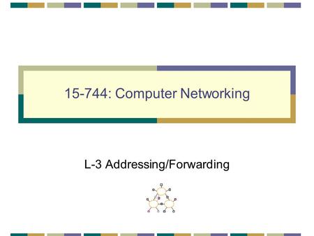 15-744: Computer Networking L-3 Addressing/Forwarding.