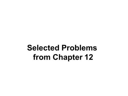 Selected Problems from Chapter 12. 1) 2) 240 N T BC cos(30) T BC sin(30) T AB.