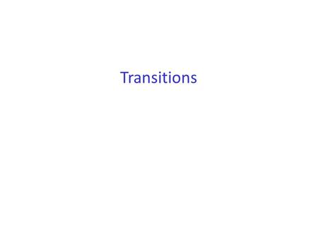 Transitions. 2 Some questions... Rotational transitions  Are there any?  How intense are they?  What are the selection rules? Vibrational transitions.