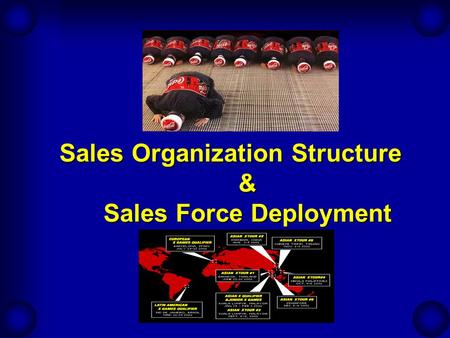 Sales Organization Structure & Sales Force Deployment