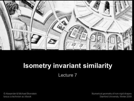 Isometry invariant similarity