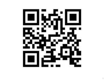 1. What is a QR Code? Special type of barcode Quick Response Invented in Japan Starting to appear in United States 2.