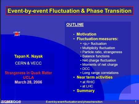 Event-by-event Fluctuation & Phase Transition