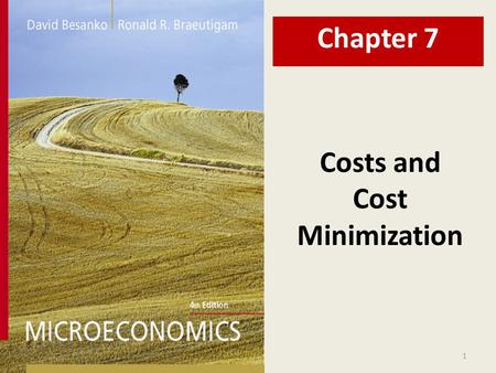 Costs and Cost Minimization