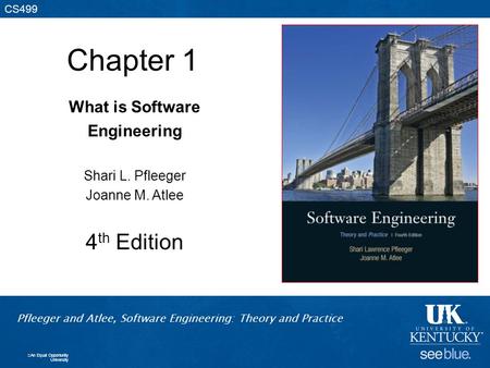Chapter 1 4th Edition What is Software Engineering Shari L. Pfleeger