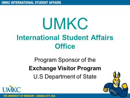 UMKC International Student Affairs Office