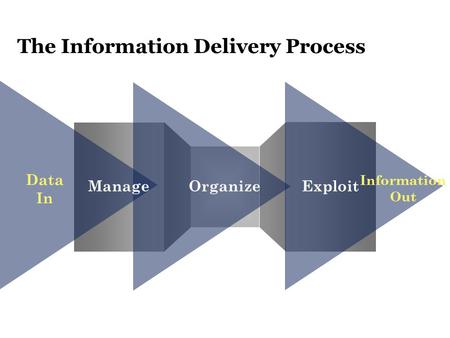 The Information Delivery Process Data In Information Out ManageOrganizeExploit.