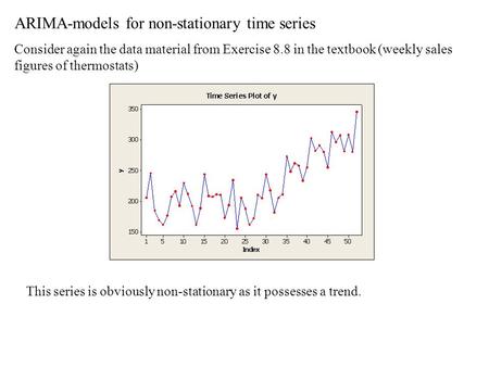 ARIMA-models for non-stationary time series