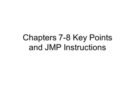 Chapters 7-8 Key Points and JMP Instructions. Example 1: Comparing Two Sample Means Means are different at the  =.05 level.