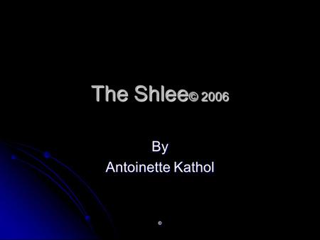 © The Shlee © 2006 By Antoinette Kathol. © Abstract The Shlee © is a synthetic rubber wedge attachment to a snowboard that will act as a slowing device.