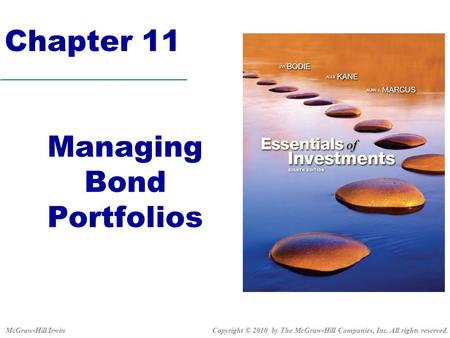 Managing Bond Portfolios