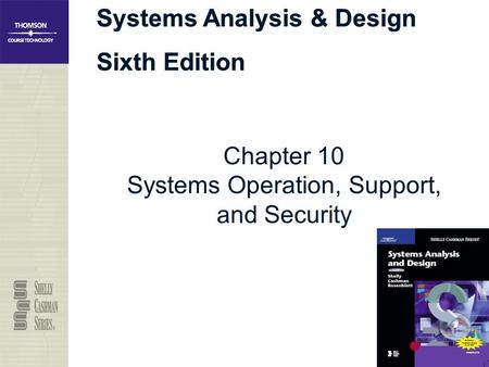Chapter 10 Systems Operation, Support, and Security