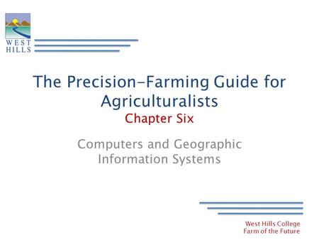 The Precision-Farming Guide for Agriculturalists Chapter Six