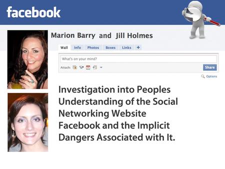 Outline of presentation Brief introduction of Facebook as a social networking tool Research questions Methods Findings and Results Some Experimentation.