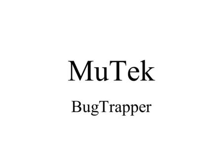 MuTek BugTrapper. Win32 API Debugging support IMAGEHLP.