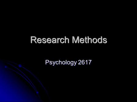 Research Methods Psychology 2617. Or, so how do we know this stuff We can look at the whole brain We can look at the whole brain We can look at parts.