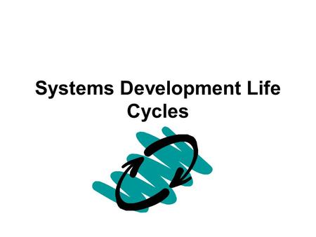 Systems Development Life Cycles. The Traditional Systems Development Life Cycle.