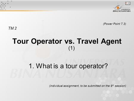Tour Operator vs. Travel Agent (1)