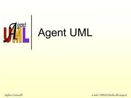 Agent UML Stefano Lorenzelli