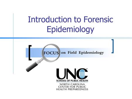 Introduction to Forensic Epidemiology