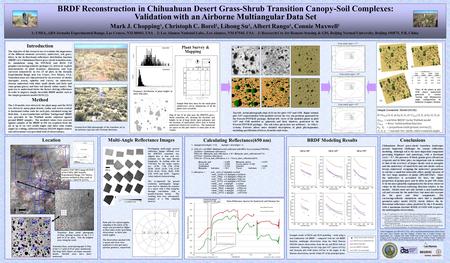 Location BRDF Reconstruction in Chihuahuan Desert Grass-Shrub Transition Canopy-Soil Complexes: Validation with an Airborne Multiangular Data Set Multi-Angle.