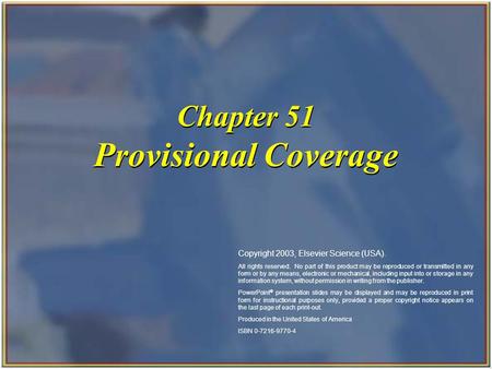 Provisional Coverage Chapter 51