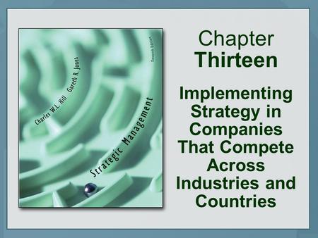 Chapter Thirteen Implementing Strategy in Companies That Compete Across Industries and Countries.