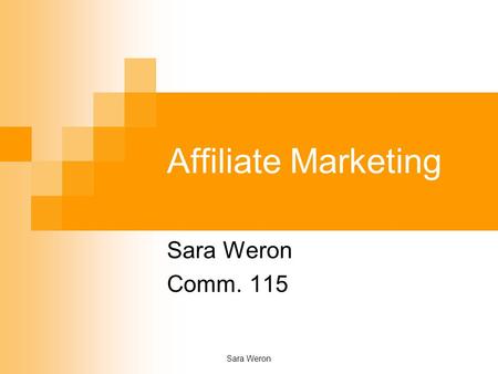 Sara Weron Affiliate Marketing Sara Weron Comm. 115.