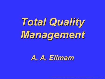 To accompany Krajewski & Ritzman Operations Management: Strategy and Analysis, Fourth Edition  1996 Addison-Wesley Publishing Company, Inc. All rights.