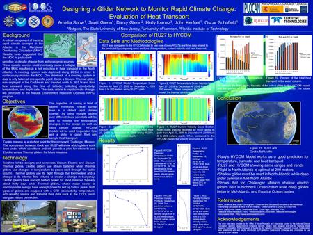 Designing a Glider Network to Monitor Rapid Climate Change: Evaluation of Heat Transport Amelia Snow 1, Scott Glenn 1, Darcy Glenn 2, Holly Ibanez 3, John.
