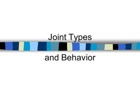 Joint Types and Behavior. Rigid Pavement Design Course Jointing Patterns.