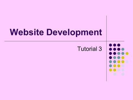 Website Development Tutorial 3. Outline Getting data from the user using forms Sending data from a form to a PHP program Writing the data to a file for.