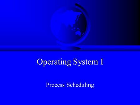 Operating System I Process Scheduling. Schedulers F Short-Term –“Which process gets the CPU?” –Fast, since once per 100 ms F Long-Term (batch) –“Which.