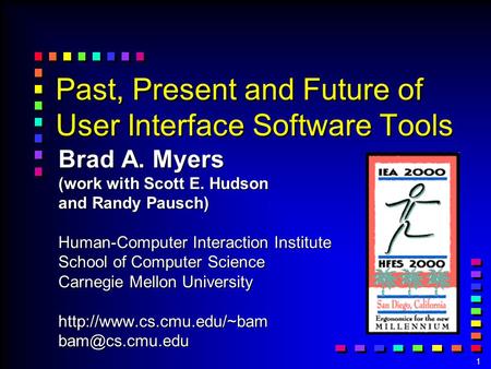 Past, Present and Future of User Interface Software Tools
