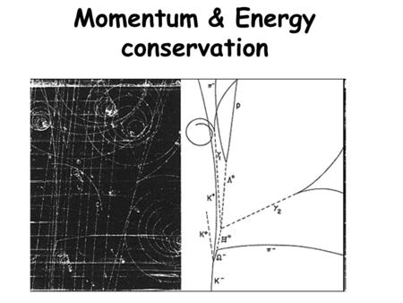Momentum & Energy conservation. Momentum Newton’s 2 nd law (shorthand version) F = ma a = change in v time F = m change in v time.