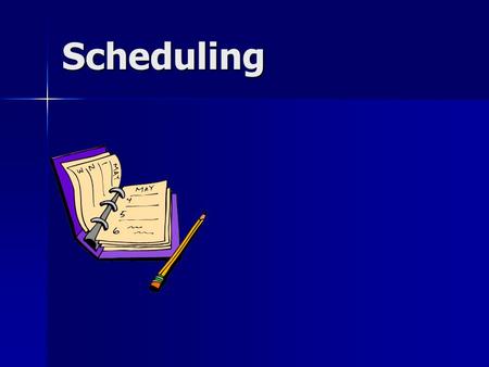 Scheduling. Characteristics of a “job” Constituent operations Constituent operations Due date Due date Time of arrival in shop Time of arrival in shop.