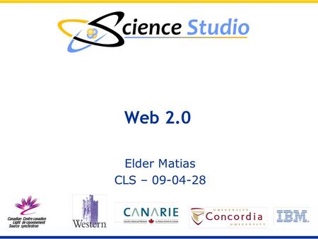 Web 2.0 Elder Matias CLS – 09-04-28. What Is Web 2.0?  In plain English …. Automating tedious tasks using web technology Tools to help people and software.