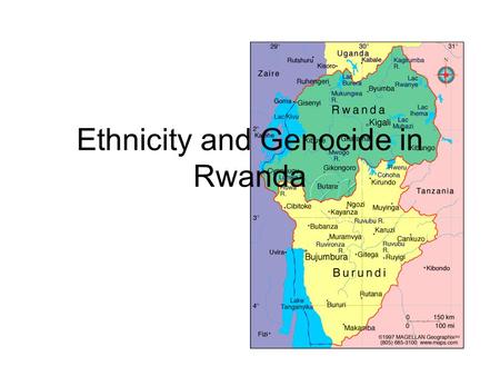 Ethnicity and Genocide in Rwanda. 1994 Rwandan Genocide The culmination of 4 years of civil war, waged along ethnic lines. Beginning on April 7, more.