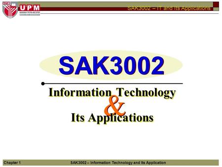 Information Technology Its Applications